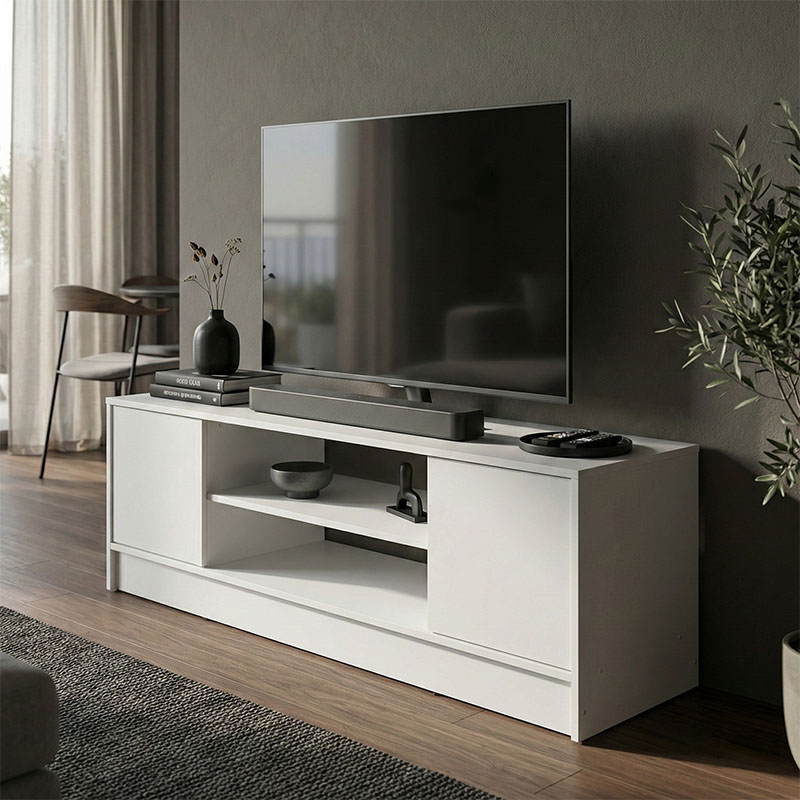 Kabinet TV Sasa pakoworld i bardhë 120x35x41.5cm