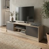 Komodinë TV Sasa pakoworld sonoma-antracit 150x35x41.5cm