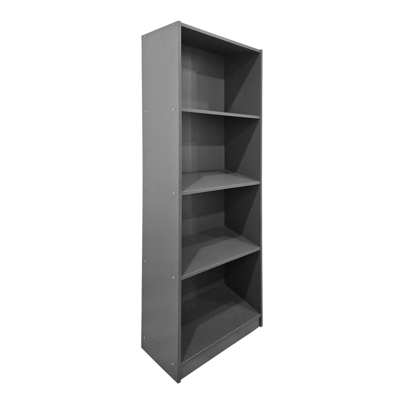 Bibliotekë Kendy pakoworld antracit 60x30x167cm