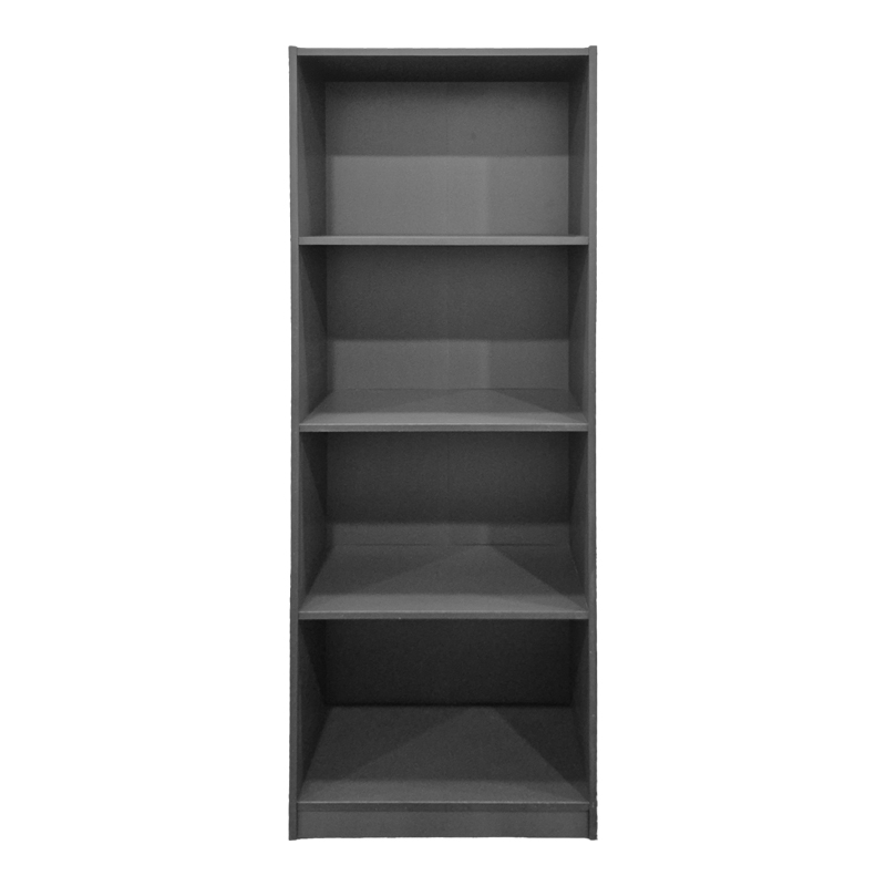 Bibliotekë Kendy pakoworld antracit 60x30x167cm