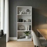 Bibliotekë Kendy pakoworld e bardhë 60x30x167cm