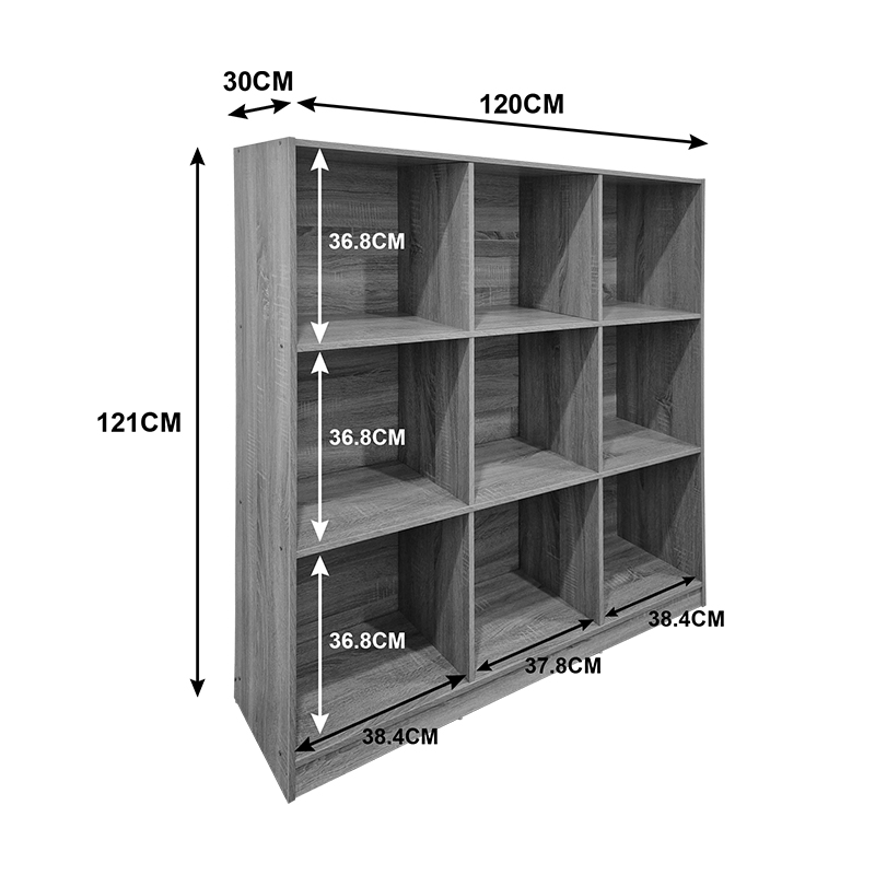Bibliotekë Gridea pakoworld sonoma 119.5x30x121cm