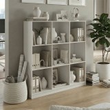 Bibliotekë Gridea pakoworld e bardhë 119.5x30x121cm