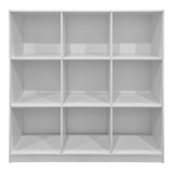 Bibliotekë Gridea pakoworld e bardhë 119.5x30x121cm