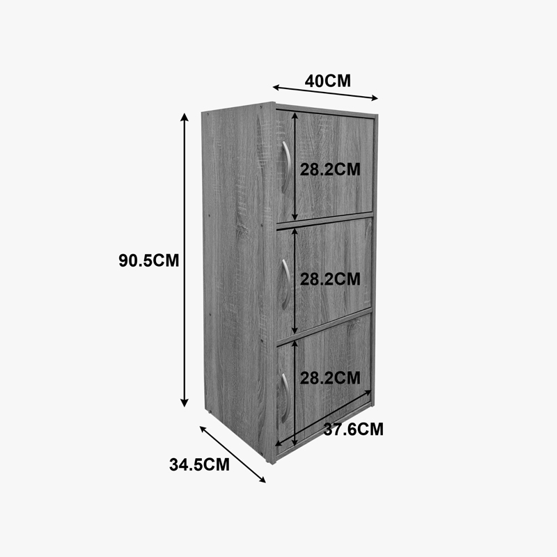 Dollap kolone Soline pakoworld gri e lehtë 40x34.5x90.5cm