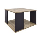 Tavolinë kafeje Zelegan pakoworld sonoma-antracit 60x60x39cm