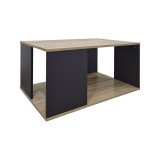 Tavolinë kafeje Zelegan pakoworld sonoma-antracit 90x60x44.5cm
