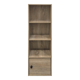 Bibliotekë kolone Lenobia pakoworld me dollap sonoma 30.5x24x95cm