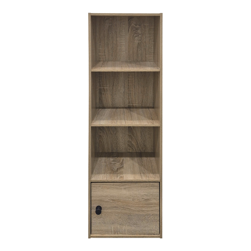 Bibliotekë kolone Lenobia pakoworld me dollap sonoma 30.5x24x95cm