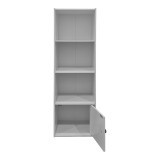 Bibliotekë kolone Lenobia pakoworld me kabinet e bardhë 30.5x24x95cm