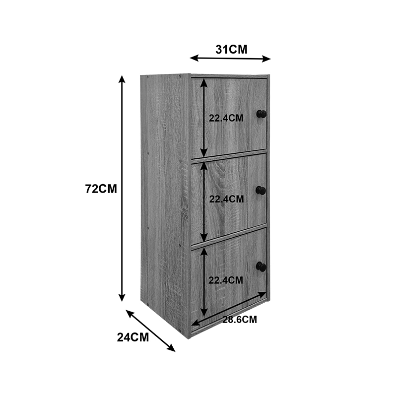 Kabinet kolone Wirdia pakoworld SONOMA 30.5x24x71.5cm