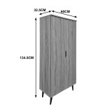 Kabinet këpucësh Oufelia pakoworld SONOMA 60x32.5x134.5cm