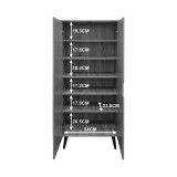 Kabinet këpucësh Oufelia pakoworld SONOMA 60x32.5x134.5cm
