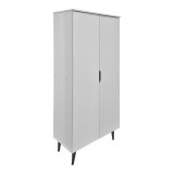 Kabinet këpucësh Oufelia pakoworld i bardhë 60x32.5x134.5cm