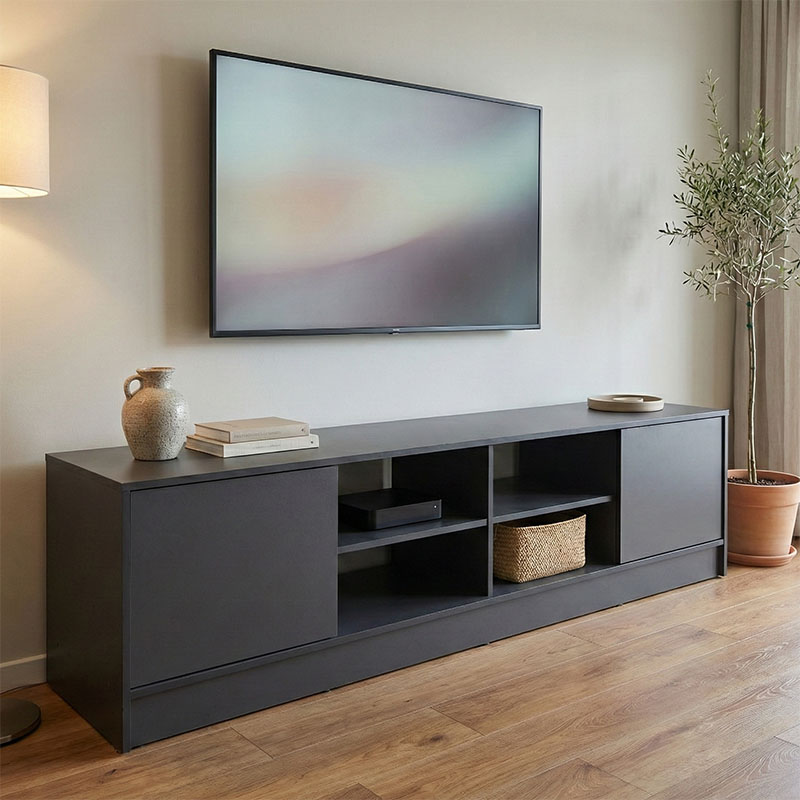 Komodinë TV Tivia pakoworld sonoma-antracit 180x35x41.5cm