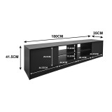 Komodinë TV Tivia pakoworld sonoma-antracit 180x35x41.5cm