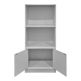 Bibliotekë Tekaro pakoworld e bardhë 60x30x120cm