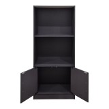 Bibliotekë Tekaro pakoworld antracit 60x30x120cm