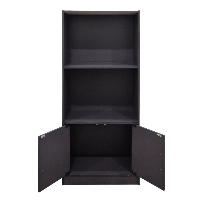 Bibliotekë Tekaro pakoworld antracit 60x30x120cm