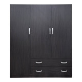 Dollap me tre dyer me 2 sirtarë Alvia pakoworld WENGE 150x51x180cm