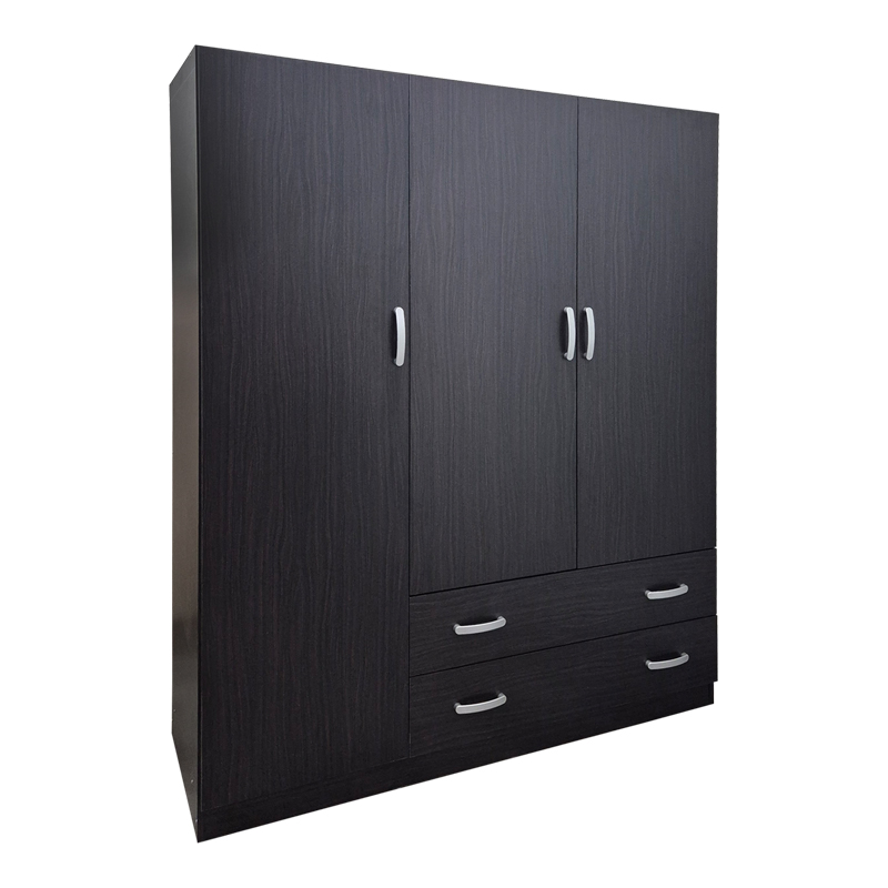 Dollap me tre dyer me 2 sirtarë Alvia pakoworld WENGE 150x51x180cm