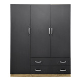Dollap me tre dyer me 2 sirtarë Alvia pakoworld sonoma-antracit 150x51x180cm