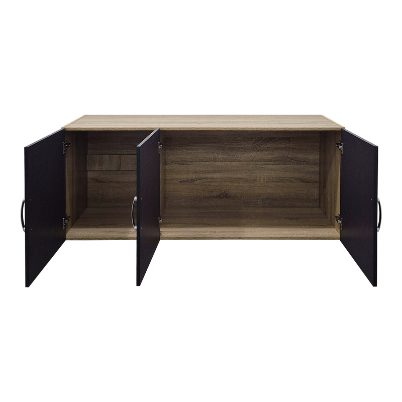 Dollap me tre dyer Alvia pakoworld sonoma-antracit 150x51x60cm