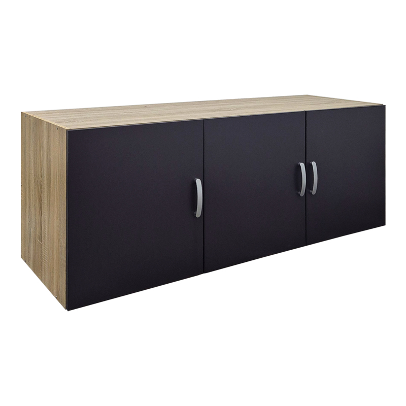 Dollap me tre dyer Alvia pakoworld sonoma-antracit 150x51x60cm