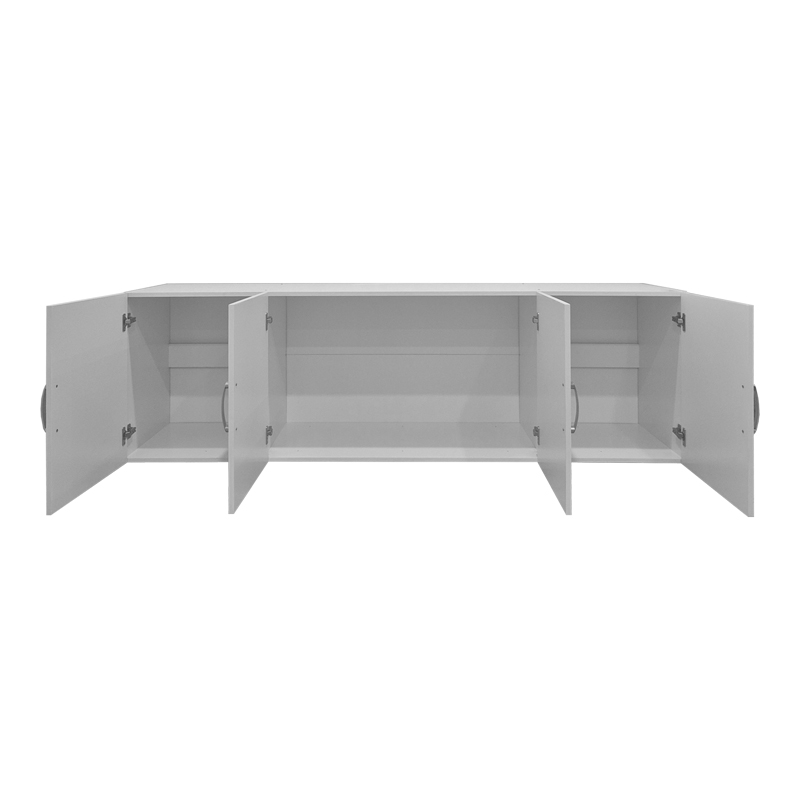 Dollap me katër dyer Alvia pakoworld loft i bardhë 200x51x60cm