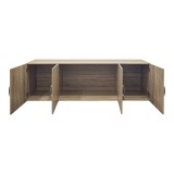 Dollap me katër dyer Alvia pakoworld loft sonoma 200x51x60cm