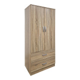 Dollap me dy dyer me 2 sirtarë Alvia pakoworld sonoma 80x51.5x180cm