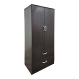 Dollap me dy dyer me 2 sirtarë Alvia pakoworld wenge 80x51.5x180cm