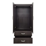 Dollap me dy dyer me 2 sirtarë Alvia pakoworld wenge 80x51.5x180cm