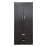 Dollap me dy dyer me 2 sirtarë Alvia pakoworld wenge 80x51.5x180cm