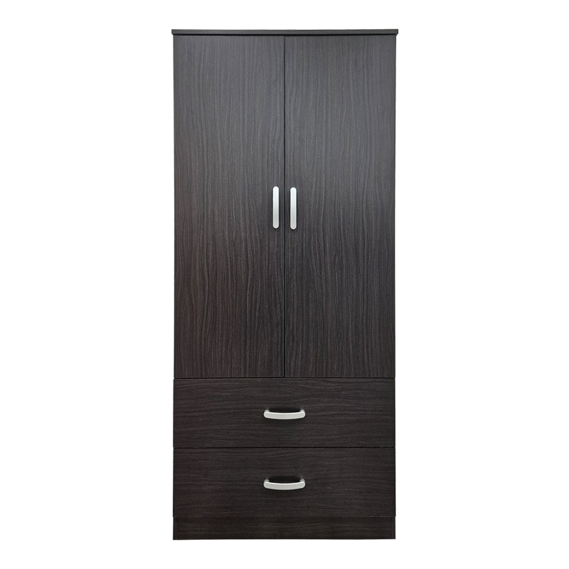 Dollap me dy dyer me 2 sirtarë Alvia pakoworld wenge 80x51.5x180cm