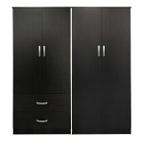 Dollap katër-kanatësh Athos pakoworld WENGE 160x42x180cm