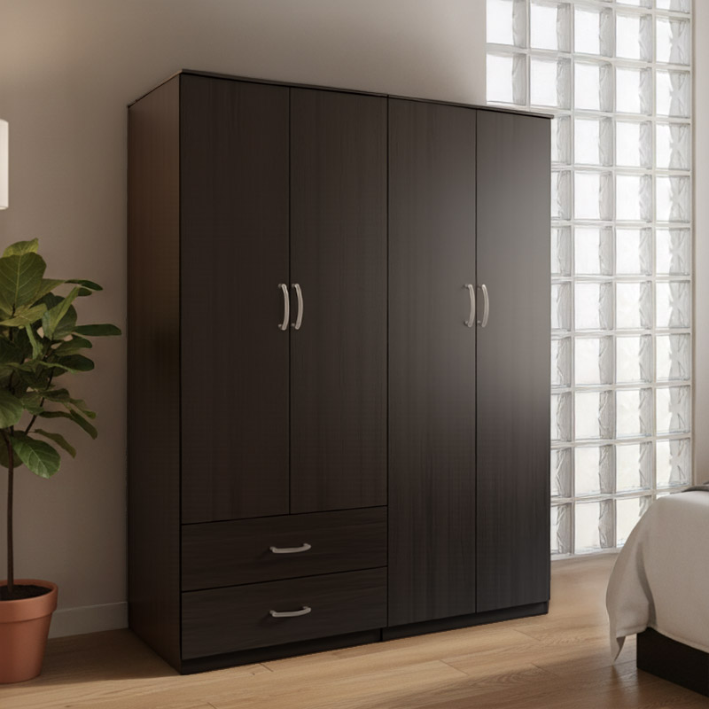 Dollap katër-kanatësh Athos pakoworld WENGE 160x42x180cm