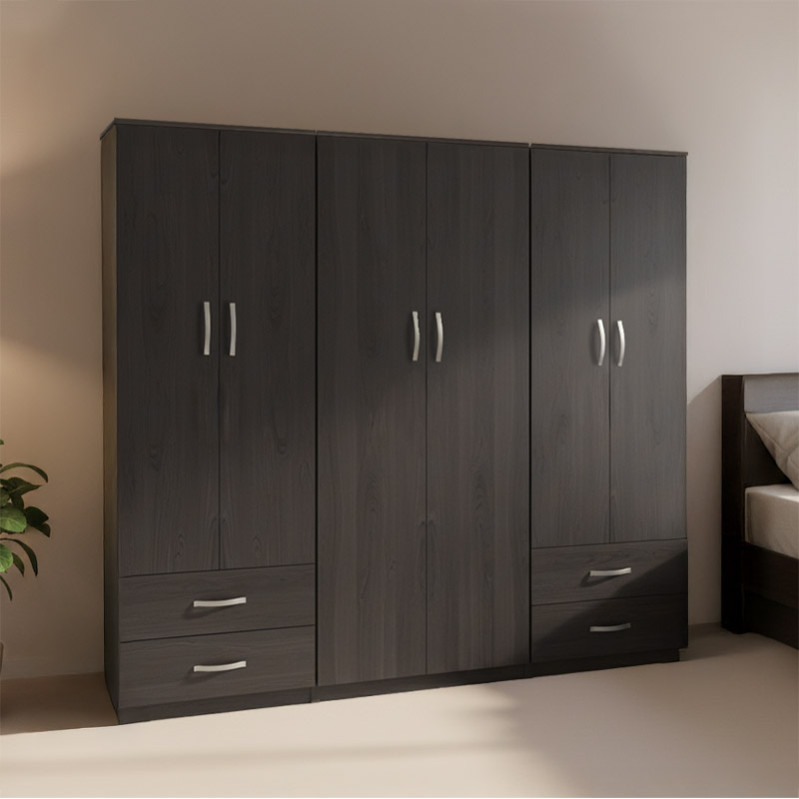 Dollap Athos pakoworld WENGE me gjashtë dyer 240x42x180cm