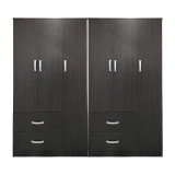 Dollap Athos pakoworld me gjashtë dyer WENGE 180x42x180cm
