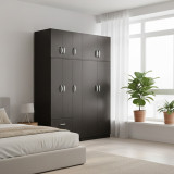 Dollap me pesë dyer me loft Athos I pakoworld wenge 170x42x240cm