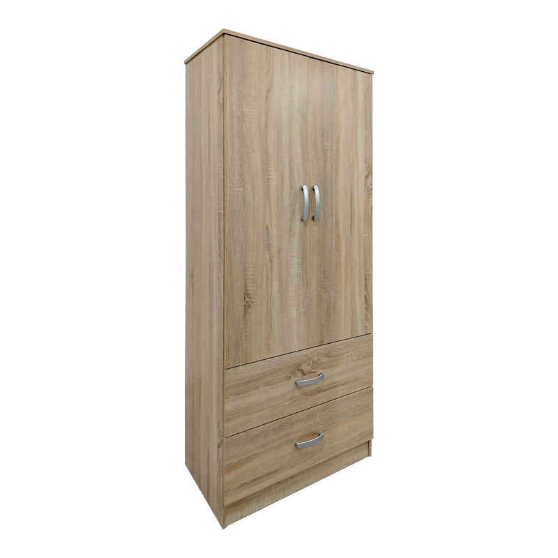 Dollap me gjashtë dyer me loft Athos I pakoworld sonoma 240x42x240cm