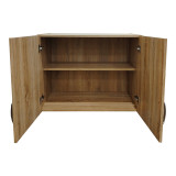 Dollap me gjashtë dyer me loft Athos I pakoworld sonoma 240x42x240cm