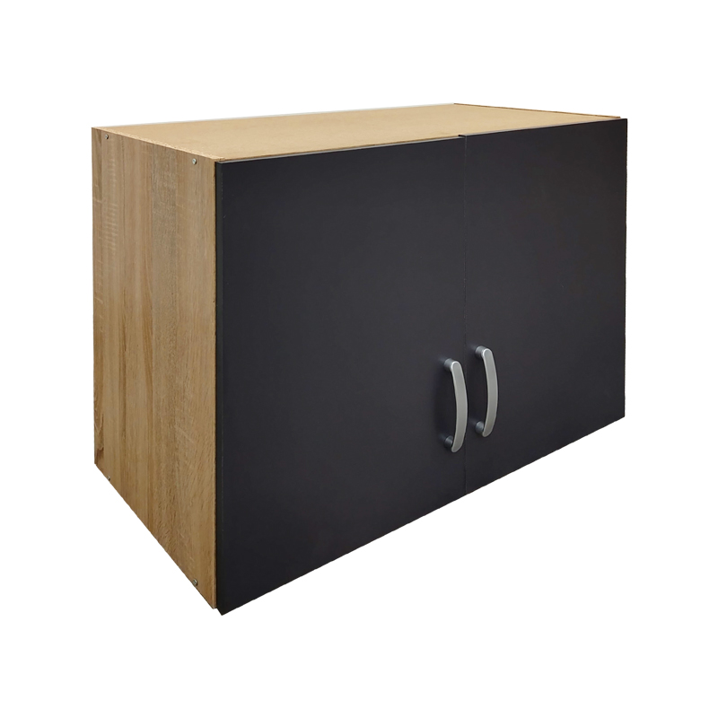 Dollap me gjashtë dyer me loft Athos I pakoworld SONOMA-antracit 240x42x240cm
