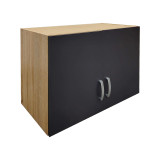 Dollap me gjashtë dyer me loft Athos II pakoworld SONOMA-antracit 240x42x240cm