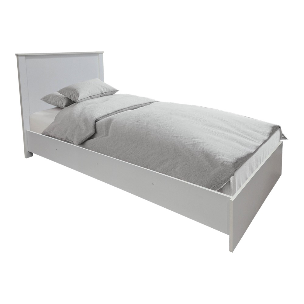 Set dhome gjumi Athos e bardhë me krevat 90x190cm Set prej 3 copësh