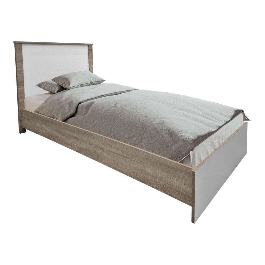 Set dhome gjumi Athos SONOMA e bardhë me krevat 90x190cm Set me 3 copë