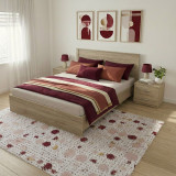 Set dhome gjumi Athos Sonoma me krevat 160x200cm Set me 3 copë