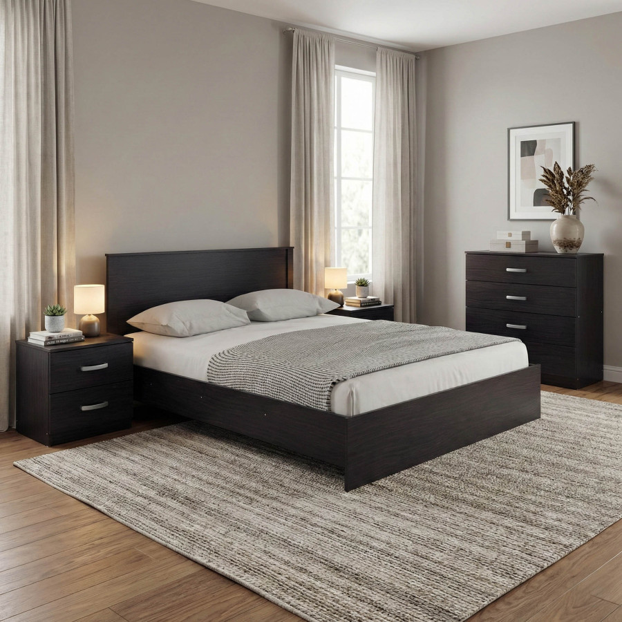 Set dhome gjumi Athos WENGE me krevat 160x200cm Set me 4 copë