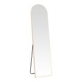 Pasqyrë alumini Plaza pakoworld në nuancë ari 40x28x150cm