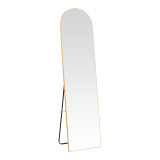 Pasqyrë alumini Plaza pakoworld në nuancë ari 50x28x160cm